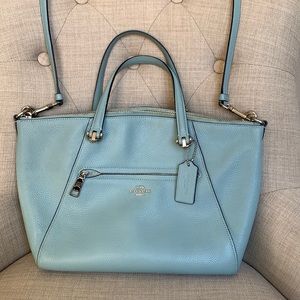 Light Blue Coach Handbag